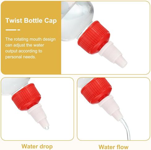 PATIKIL 20/410 Twist Bottle Caps, 18 Pcs Plastic Ribbed Edge Squeeze Bottle Replacement Caps with Foam Gasket for Paint Lids Glue Dispensing, Black in Kuwait