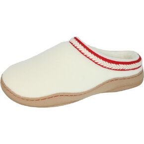 Women's Polar Fleece Memory Foam Loafer Slippers Rubber Soles Indoor Outdoor House Slipper