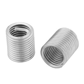 60Pcs Stainless Steel Wire Thread Insert Assortment Metric M3 M4 M5 M6 M8 M10 M12 Helicoil Type Thread Repair Insert Kit