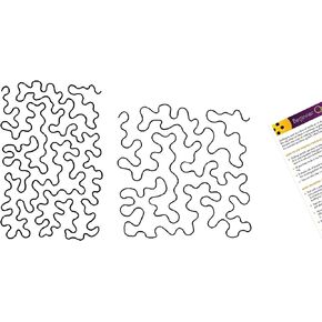 Quilting Creations Stencils for Machine and Hand Quilting - 2 Quilting Stencils for Background Patterns | Stipple, Large Stipple Plastic Quilt Stencil Set with Guide