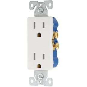 HD 4K Power Outlet Spy Camera Covert Receptacle AC DC Hidden Camera (White/Square)