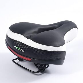 EBIKELING Bike Seat Dual Shock Absorbing Soft Comfortable Padded Bicycle Seat Cushion for Men Women Comfort - Memory Foam Universal Fit Bike Saddle for Exercise Outdoor Mountain Bikes