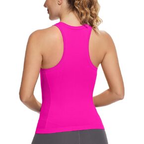MathCat Workout Tops for Women Racerback Tank Tops Seamless Running Tank Tops Sleeveless Gym Tops Yoga Shirts