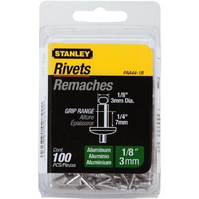 Stanley Paa44-1B 1/8 Inch X 1/4 Inch Aluminum Rivets,Pack of 100(Pack of 100)