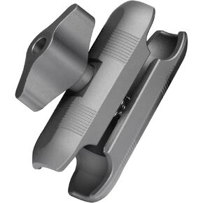 FANAUE Aluminum 20mm Ball Head Double Socket Arm Only Supports Installation of 20mm Ball Head Adapter, Connects Phone Clip and 20mm Ball Base and Can be Assembled Into Bike Motorcycle Phone Holder