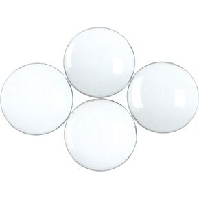CleverDelights 50mm (2") Round Glass Cabochons - 20 Pack