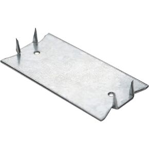 50PCS Nail Plates for Wood Studs, 1.5 x 2 Inch Nail Plate, Sharp Pointed Prongs, Anti-Nail Protection Plate Shield
