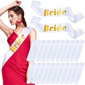 24 Packs Blank Satin Sashes Sashes Satin Blank Sashes to Decorate Party DIY Sashes for Pageants Bride Baby Shower Beauty Pageant Graduation Weeding Birthday Party (Black)