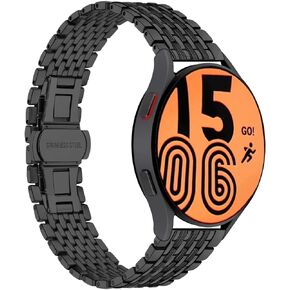 Compatible for Samsung Galaxy Watch 6/5/4 Band 40/44mm, Galaxy Watch 6 Classic 43/47mm Galaxy Watch 5 45mm, Watch 5 Pro 45mm, Galaxy Watch 4 42/46mm, 20mm Stainless Steel Band Bracelet Strap