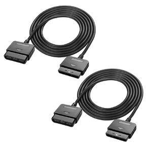 MEIRIYFA PS2 Controller Extension Cable Cord, 1.8M Extender Cable Compatible with Playstation 2 PS2 Game Console Wired Controller (2PCS)