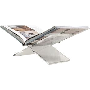 Acrylic Book Stand - 5.5" H x 11 3/4" W x 3/8 Thick - Heavy Duty Book Display Stand - Made in The USA Book Holder Stand for Reading, Music Sheet, Recipe, Kids Desk, Large Textbook