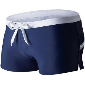Men's Square Cut Swim Trunks and Drag Suit, Back Pocket