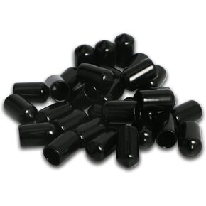 50PCS ID6mm(1/4") red PVC Rubber end caps, Vinyl Flexible end caps, Round Pipe end caps, Bolt Thread Protector Safety caps