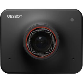 OBSBOT Meet 4K AI-Powered Webcam with ½.8" Sensor Up to 4K 30fps Video,AI Auto-Framing Auto-Focus 4X Digital Zoom HDR,Teaching Live Streaming Video Meeting
