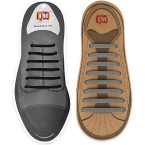 INMAKER No Tie Shoelaces for Adults with No Tie Dress Shoe Laces for Men, Silicone Tieless Laces