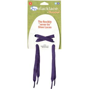 SlackLace Elastic Shoelaces - Flat Lace, No Lock, No Re-Tie - Lace Replacement For Any Shoe