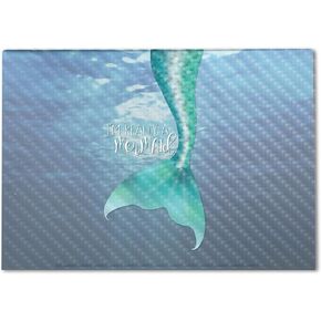 Carbon Fiber Laptop Skin Compatible with HP Envy x360 16" (2023) - Blue Mountains - Premium 3M Vinyl Protective Wrap Decal Cover - Easy to Apply | Crafted in The USA by MightySkins