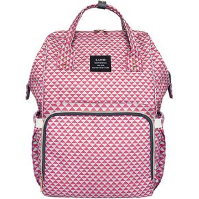 Diaper Bag Backpack Large Capacity for Baby Care Wide Open Design and Waterproof Fabric For Mom Dad (New White Grey)