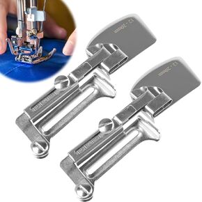 Upgraded Sewing Rolled Hem Presser Foot Set, 2pcs (12-20mm) - Adjustable Bobbins and Hemmer Foot for Sewing Machine Accessories