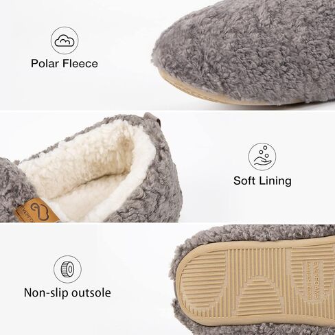EverFoams Womens Home Slippers Soft Memory Foam Fuzzy House Slippers for Ladies Indoor and outdoor XL in Kuwait