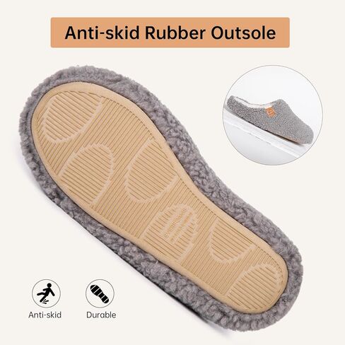 EverFoams Womens Home Slippers Soft Memory Foam Fuzzy House Slippers for Ladies Indoor and outdoor XL in Kuwait