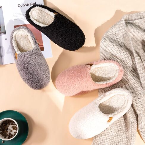 EverFoams Womens Home Slippers Soft Memory Foam Fuzzy House Slippers for Ladies Indoor and outdoor XL in Kuwait