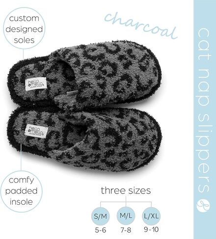 Hello Mello Cat Nap Slippers for Women Stylish Comfy Eco-Friendly Indoor Outdoor Plush Slippers in Saudi Arabia