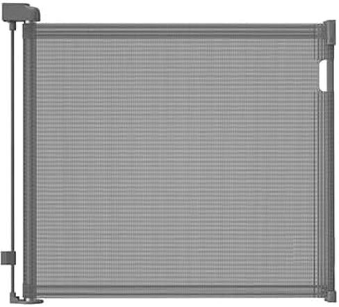 Retractable Gate 138 inch Extra-Wide Dog Gates, Mesh Dog Gates for Pets, Retractable Dog Gates for Doorways and Stairs, Indoor Mesh Dog Gates for Wide Openings by GloryBella - Grey in Saudi Arabia