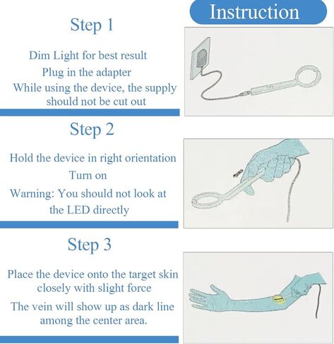 Infrared Vein Finder Viewer Efficiency Vein Locator, Vein Illumination Detector for On Various Skin (Upgraded) in Saudi Arabia