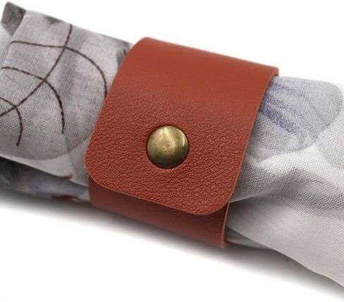 12 Pack Leather Napkin Rings Handmade PU Faux Leather Napkin Ring, Vintage Buckle Napkin Holder for Table Decor, Holiday Napkin Rings for Party Wedding Dinner Table Decor in Saudi Arabia