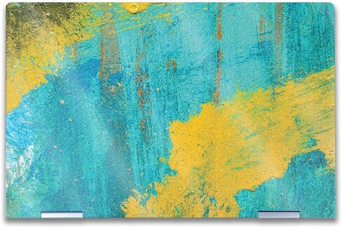 Glossy Glitter Laptop Skin Compatible with HP Envy x360 14" (2023) - Acrylic Blue - Premium 3M Vinyl Protective Wrap Decal Cover - Easy to Apply | Crafted in The USA by MightySkins in Kuwait