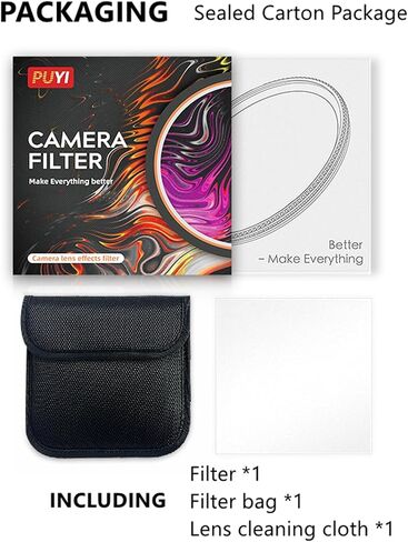 Camera Vortex Effect Filter, 67MM Prism Film Special Effects Glass Lens Photography Accessories for DSLR Cinematice Video and Photo, Filter Pouch Included in Saudi Arabia