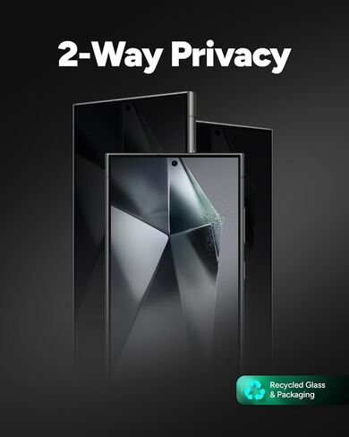 واقي شاشة ZAGG InvisibleShield Fusion Privacy مضاد للتوهج لهاتف Samsung Galaxy S24 Ultra - بوليمر هجين، فلتر خصوصية في اتجاهين، لمسة نهائية غير لامعة، مقاوم للخدش، صديق للبيئة in Kuwait