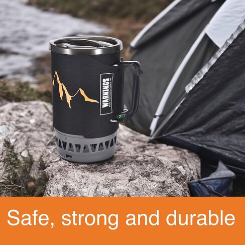 Grippi Backpacking Stove - Lightweight and Portable Camping Cooking Stove for Outdoo, Travel, Barbeque, Hiking and Camp Adventures - Used with propane, butane, and alcohol in Kuwait