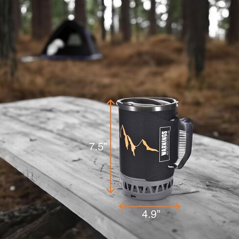 Grippi Backpacking Stove - Lightweight and Portable Camping Cooking Stove for Outdoo, Travel, Barbeque, Hiking and Camp Adventures - Used with propane, butane, and alcohol in Kuwait