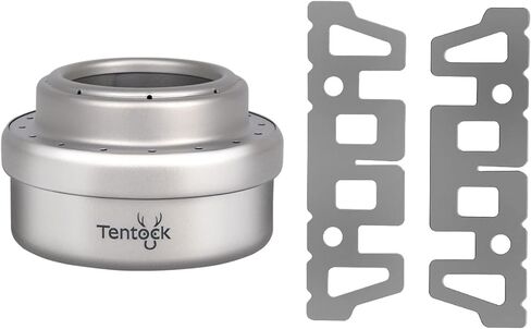 Tentock Titanium Alcohol Stove Backpacking Portable Cooking Stove Camping Alcohol Heater Mini Pocket Stove Ultralight Cooker Burner Outdoor with Stand for Picnic Hiking Garden Trekking in Kuwait
