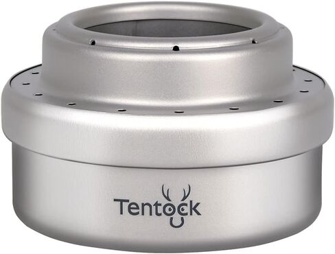 Tentock Titanium Alcohol Stove Backpacking Portable Cooking Stove Camping Alcohol Heater Mini Pocket Stove Ultralight Cooker Burner Outdoor with Stand for Picnic Hiking Garden Trekking in Kuwait