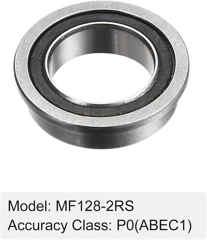 uxcell F6001-2RS Flanged Ball Bearing, 10pcs 12x28x8mm Chrome Steel Double Sealed ABEC1 Flange Bearings in Saudi Arabia