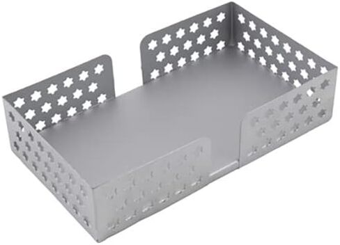 Boston International Metal Napkin Holder Caddy, Guest Towel Size, Silver with Weight in Saudi Arabia