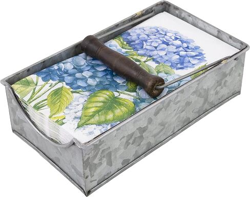 Boston International Metal Napkin Holder Caddy, Guest Towel Size, Silver with Weight in Saudi Arabia