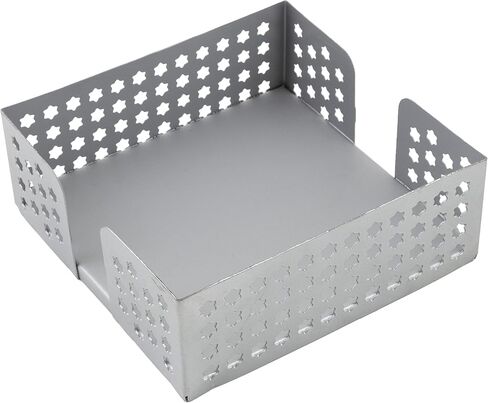 Boston International Metal Napkin Holder Caddy, Guest Towel Size, Silver with Weight in Saudi Arabia