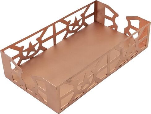 Boston International Metal Napkin Holder Caddy, Guest Towel Size, Silver with Weight in Saudi Arabia