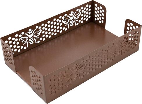 Boston International Metal Napkin Holder Caddy, Guest Towel Size, Silver with Weight in Saudi Arabia