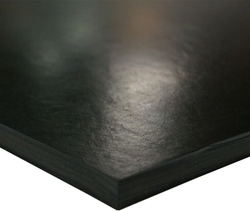 أجزاء صغيرة 33-005-375-004-036 مطاط للأغراض العامة، مقياس التحمل 50 أمبير، لمسة نهائية ناعمة، بدون دعامة، سمك 3/8 بوصة، عرض 4 بوصة، طول 36 بوصة، أسود in Kuwait