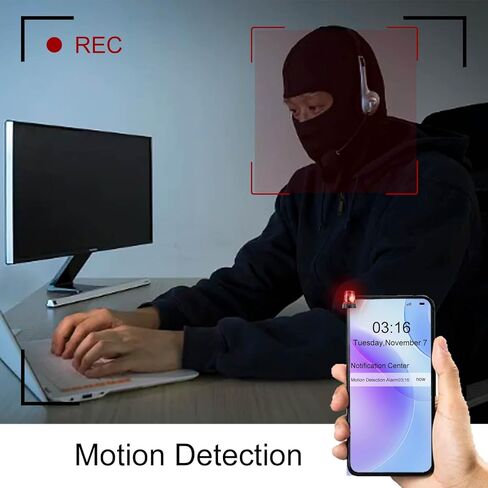 كاميرا خفية صغيرة | كاميرا تجسس عالية الدقة | الوصول إلى شبكة Wi-Fi عن بعد | كشف الحركة | رؤية ليلية | كاميرا منزلية سرية | فكرة لمراقبة أمن الطفل والمربية والمكتب المنزلي in Kuwait