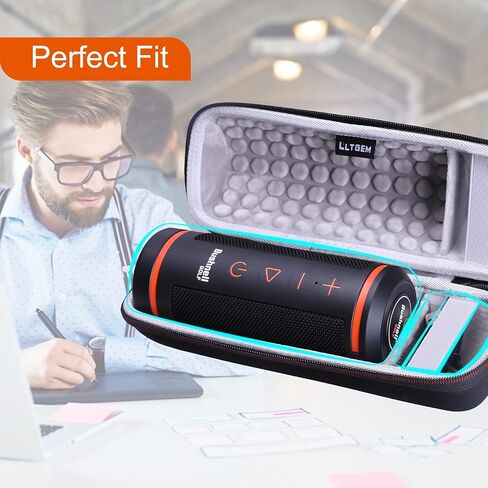 حافظة LTGEM EVA صلبة لمكبر صوت Bushnell Golf Wingman GPS - حقيبة واقية للتخزين (أسود) in Saudi Arabia