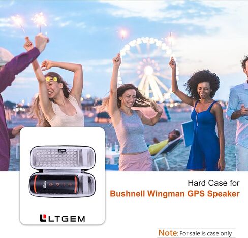 حافظة LTGEM EVA صلبة لمكبر صوت Bushnell Golf Wingman GPS - حقيبة واقية للتخزين (أسود) in Saudi Arabia