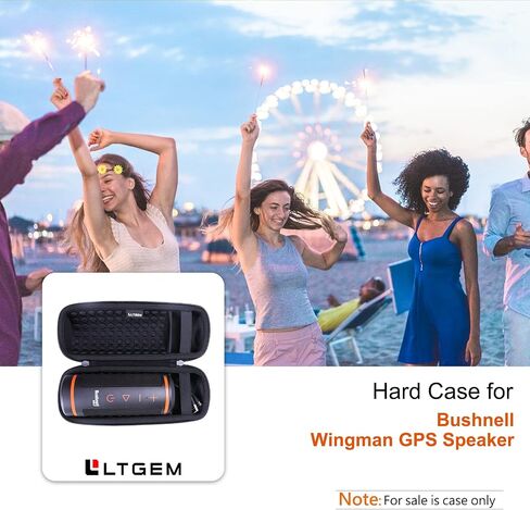 حافظة LTGEM EVA صلبة لمكبر صوت Bushnell Golf Wingman GPS - حقيبة واقية للتخزين (أسود) in Saudi Arabia