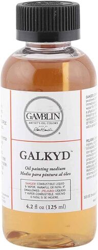 زجاجة من GAMBLIN ARTISTS COLORS CO Gamblin Galkyd بحجم متوسط ​​118 مل، 4.2 أونصة سائلة (عبوة من قطعة واحدة)، 4 in Saudi Arabia
