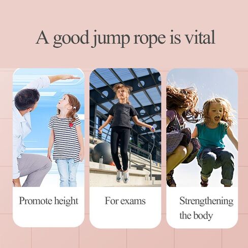 Speed Fitness Jump Ropes Speed Jumping Rope with a Nonslip Handle Skipping Rope for Fitness Fat Burning Suitable for Adults Kids (2.6-2.8m) in Saudi Arabia